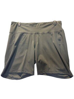 Ideology Womens XXL Black Activewear Shorts With Pockets Stretchy & Comfortable